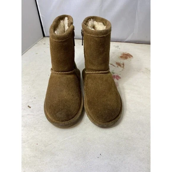 Bearpaw Evangeline Toddler Boots Size 8 Browns Wool Blend Footbed 2414Y F48 - Picture 5 of 10